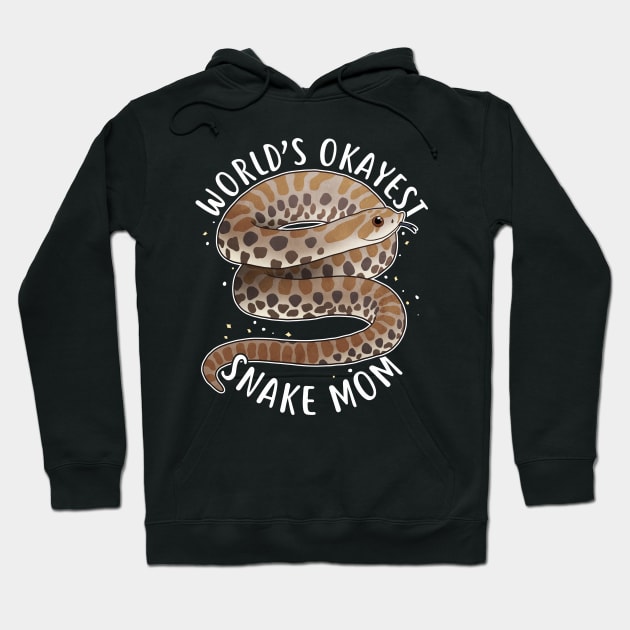 World's Okayest Hognose Snake Mom Hoodie by Psitta